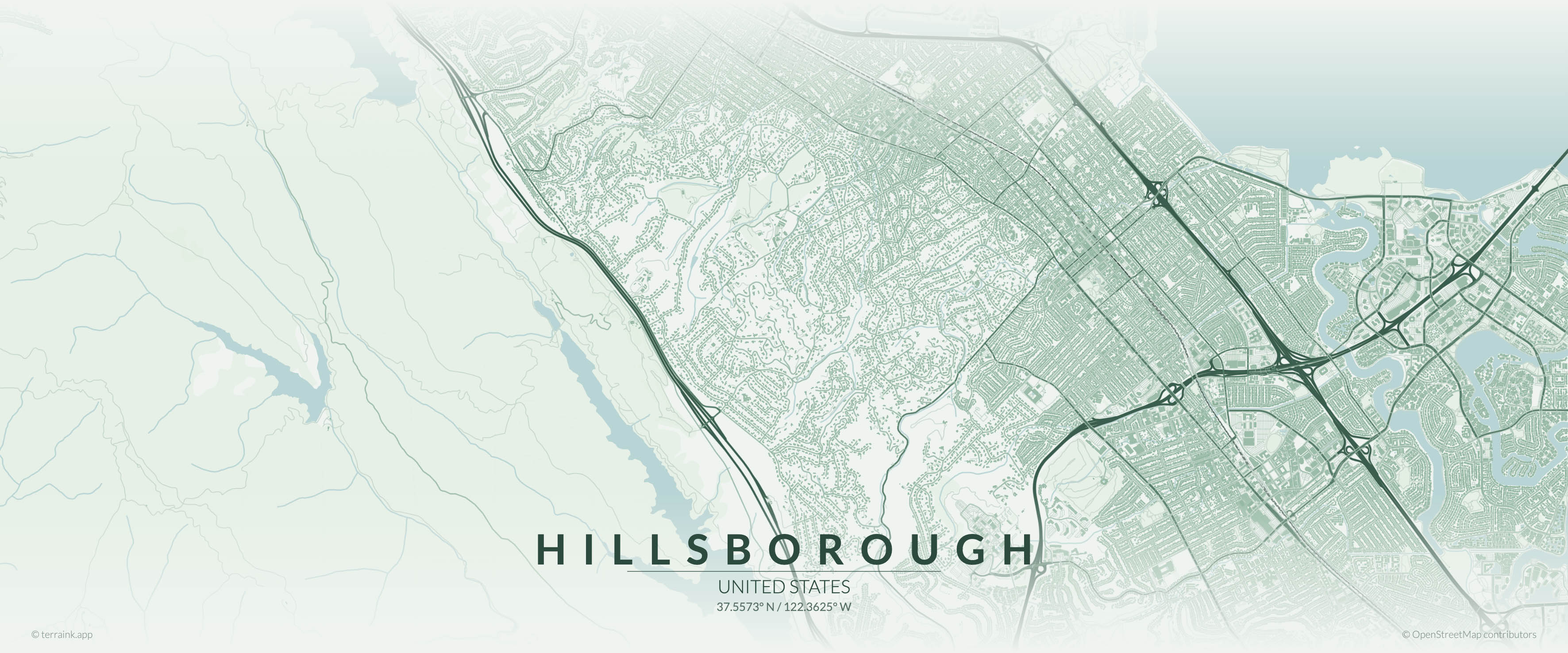 Hillsborough service area map