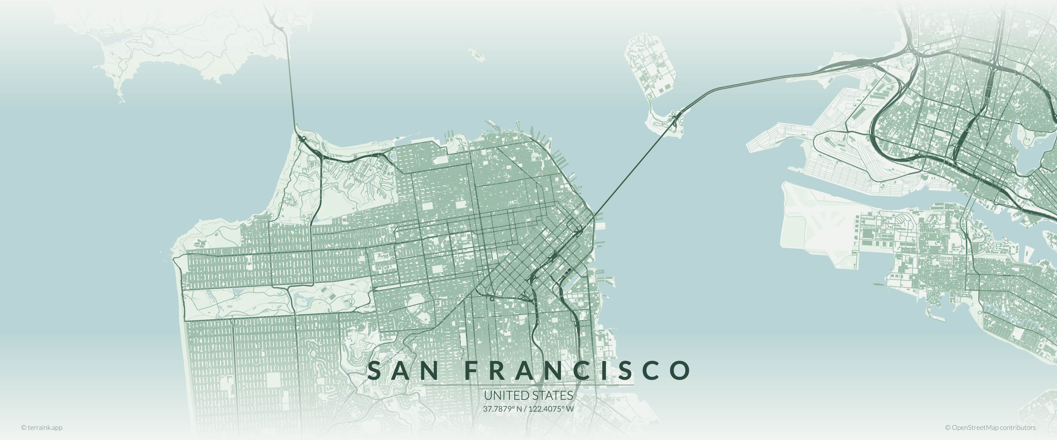 San Francisco service area map